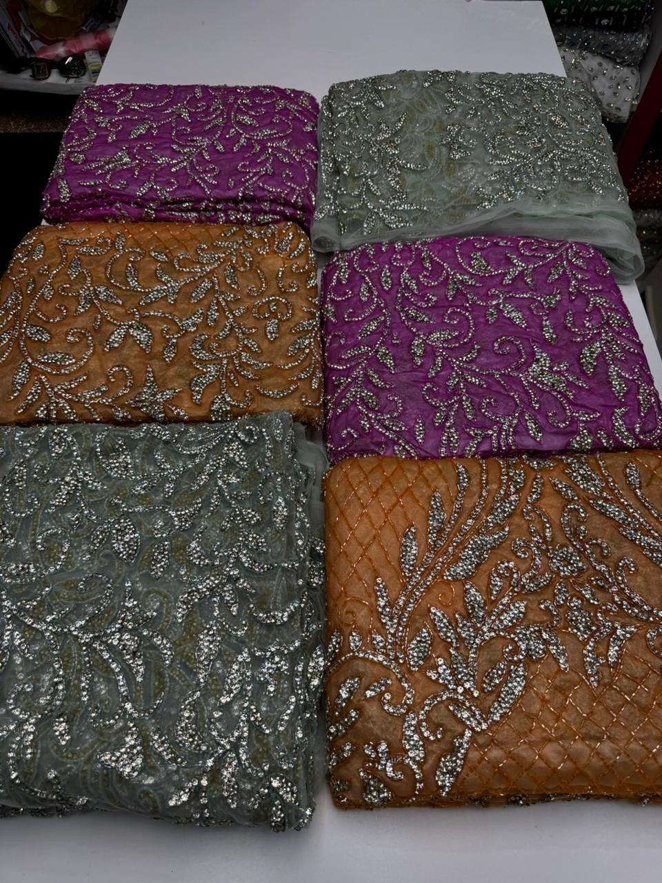 Luxury beaded lace